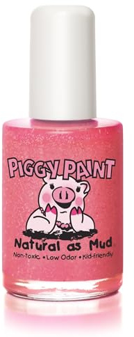 Piggy Paint | 100% Non-Toxic Girls Nail Polish | Safe, Cruelty-free, Vegan, & Low Odor for Kids | Shimmy Shimmy POP