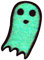Glow in Dark Mini Ghost Embroidered Badge Iron On Sew On Patch