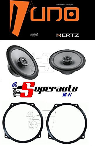 Hertz LINEA UNO Altoparlanti coassiali da 165 mm X165 (220 W) + supporti casse MINI> Anteriore 165 cm