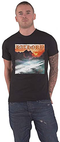 Bathory Twilight of The Gods offiziell Herren Nue Schwarz T Shirt S