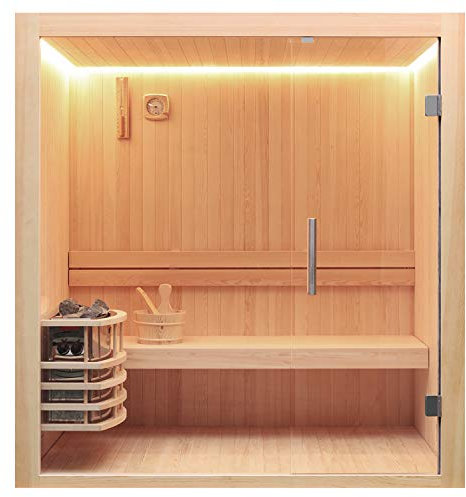 AWT AQART WATER TECHNOLOGY KOS Sauna 1803C Pinienholz/120x120/ohne Ofen