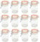 Spetebo Einmachglas 250 ml mit Bügelverschluss - 12 Stück - Draht Bügelglas Vorratsglas Einweckglas Dessert Glas mit Deckel klein