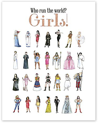 AtoZStudio Fashion Wall Art - Musik Poster // Feminismus Home Wall Art Decor // Girl Power Print // Girlboss Geschenk für Sie // Geburtstagsgeschenk für Frauen