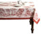 Maison d' Hermine Holy Jouy(Red) 100% Baumwolle Tischdecke für Küche | Abendessen | Tischplatte | Dekoration Parteien | Hochzeiten | Thanksgiving/Weihnachten (Rechteck, 160cm x 220cm)