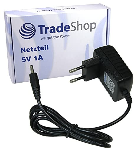 Trade-Shop Netzteil Ladegerät Ladekabel 5V 1A / 3,5x1,35x10mm Stecker für Nokia 3210 3220 3230 3300 3310 3330 3410 3510 3510i 3650 3660 5100 5110 5130