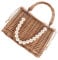 SOIMISS Elegante Handtasche Für Damen Strandtasche Mit Netzdesign Tragbare Tragetasche Für Reisen Und Einkaufen