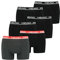 HEAD Herren Basic Boxer Pant Shorts Unterwäsche Unterhose 6 er Pack, Farbe:Black/Grey Red, Bekleidungsgröße:L