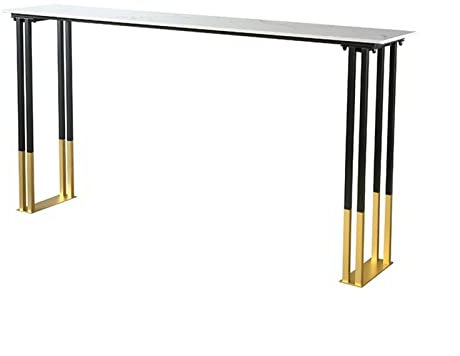 KIZQYN Bartische Outdoor-Balkon-Balkon-Bar-Tisch an der Wand Schmiedeeisen Bar Outdoor Bar am Fenster, Nicht enthalten Stühle Barhocker Set (Color : 160x40x105)