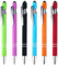 AOMiGT Stylo à Bille Stylet, Stylo à Bille Stylet 2 en 1, 6 Pcs Stylo à bille avec pointe stylet, Stylets Tactile Capacitifs, Stylos à bille rétractables, Stylo à Bille pour École, Bureau, Voyages