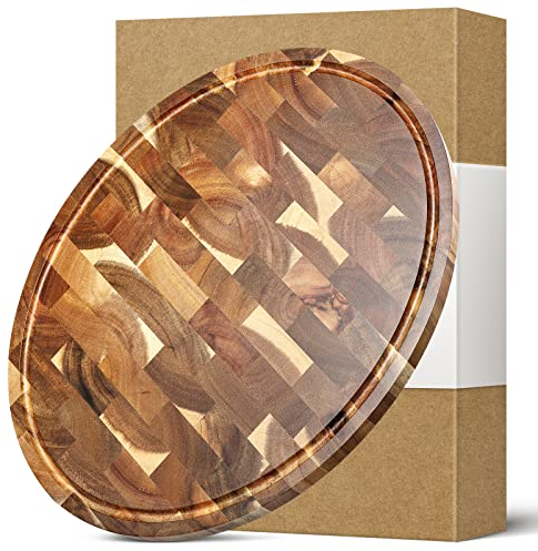 HEZHEN Tagliere Da Cucina, Venature Del Legno Di Acacia, Vassoio Da Portata, Accessori Per La Cucina