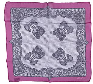 Moschino Moschino Pochette stampa orsacchiotti 50x50 Rosa Fuxia 002