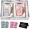 Joymaking Juego de taza de café con calcetín, taza regalo Mejor mamá y papá del mundo para el Día de la Madre Día del Padre Navidad, idea de regalo personalizada para padres, 400 ml, rosa y gris,