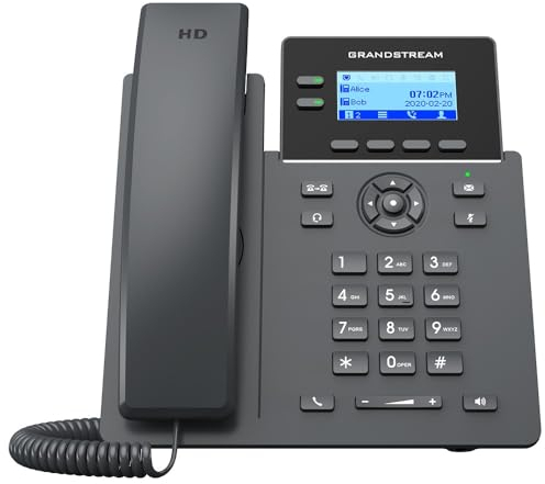 Grandstream GRP2602G IP-Telefon mit 2 Leitungen und 4 IP-Telefonen