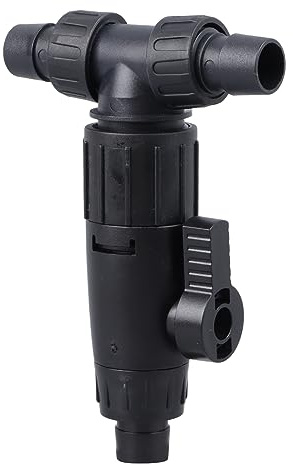 Qcwwy Vanne de Changement d'eau d'aquarium, vanne de contrôle d'eau à 3 Voies, connecteurs de Buses de Robinet de Poisson pour Tuyau 12/16 mm, Portable et