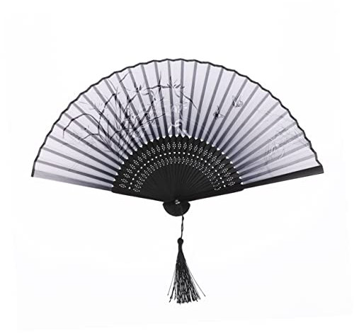 Garneck Japanese Cosplay Fan Wedding Decor Japanese Folding Fans Decorative Folding Fans Chinese Folding Fans Flower Decorations Japanese Style Fan Cherry Blossom Fan Chinese Style Bamboo