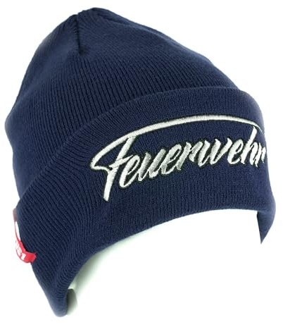 Status1 Feuerwehr Unisex Beanie | Strickmütze | Wintermütze | Lebensretter