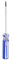sourcing map Magnetic Torx Screwdriver 3x75mm Rod T6 Carbon Steel Star 6 Point Head Screw Driver with Non-Slip Handle for Appliances Repair Improvement, Blue