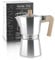 Sivaphe Stovetop Coffee Maker 450ml/9 Cups, Aluminium Moka Pot Italian Espresso Maker with Heat-Resistant Handle, Sliver