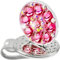 QAUUCP Kristallkappen-Clip-Set mit Ballmarker, passt einfach an Hut, Gürtel, Taschen, Golf, Geschenk for Frauen Golfballmarker(Pink)