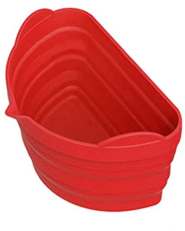 LOCADENCE Slow Cooker Liners, Heat Resistant Reusable Silicone Slow Cooker Divider, Crock Pot Divider for 6QT to 8QT Slow Cooker, Kitchen Accessories (rojo intenso)