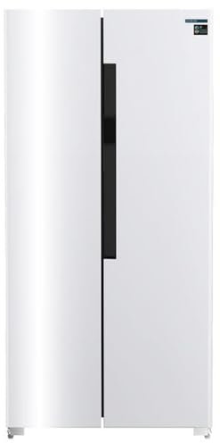 INFINITON Frigorifico Americano SBS-456A78WEG, 410 l, 177 cm de Altura, No Frost Total, Ancho Especial de 83 cm, Fast Cooling y Fast Freezing, E, Led Interior, Blanco