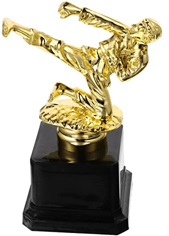 GOOHOCHY Taekwondo Trophäe Kampfsport Trophäenpokal Kunststoff Figur Siegespreis Schule Auszeichnung Feier