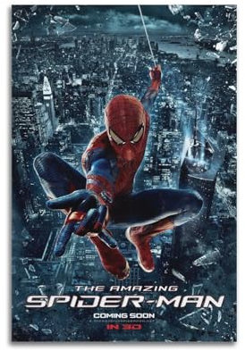 Spiderman-Film- und TV-Drama-Poster, klassische Kunst, Film- und Fernsehstars, Nostalgie, Komödie, Horror, Wanddekoration, Schlafzimmer, Büro, Dekoration, Ölgemälde, Stoffposter, 30 x 45 cm,