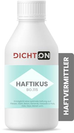 Haftvermittler Haftbrücke - flüssigen Zusatz in die Farbe geben und fertig - optimale Haftung auf verschiedenen Untergründen und Anstrichen - spart Zeit & Grundierung - DICHTON BO.115 (1 x 30ml)