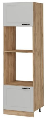 Vicco Armoire Micro-Ondes R-Line, Blanc Campagne, 60cm