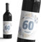 60. Jahre Geburtstagsfeier Flaschenetikett - 6er Set Deko-Etiketten für Wein, Sekt & kleine Geschenkidee - selbstklebende Aufkleber als Geburtstagsdeko für Kinder und Erwachsenen