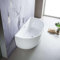 Bella - Baignoire Îlot Murale en Acrylique 170 cm - Design Élégant pour Salle de Bain Moderne