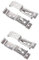 Fuhjythy 4-Piece Trailer License Plate Holder Clips - Stainless Steel, Spring Loaded, Perfect Trailers and Caravans