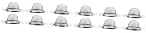POPETPOP 3 Series Fregadero De Filtro Colador Filtro De Fregadero De Cocina Suministros De Cocina Filtro De Fregadero De Metal Silver 4 Piezas X 3