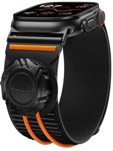 Bandletic Compatible con Correa Apple Watch Ultra/Ultra 2, Suave Nylon Sport Banda con Hebilla Magnética Fidlock Winch para iWatch 49mm,46mm(Series 10),45mm(9/8/7),44mm(SE2/SE/6/5/4),42mm(3/2/1)