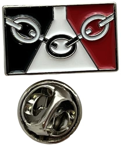 Black Country Flag Pin Badge | Small Rectangle enamel Black Country Lapel badge accesory ideal for business meetings | With butterfly Clasp | Size : 20mm x 10mm