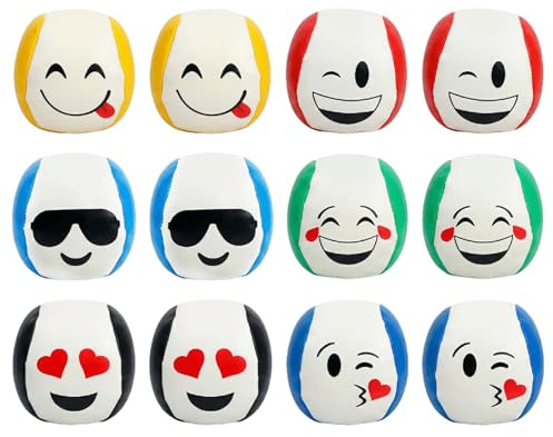 Lot de 12 balles de jonglage pour débutants