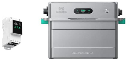 Zendure SolarFlow 1600 AC+ Système Stockage 1.92kWh SM3CT | 1600W AC, Plug & Play, Compatible Tous Systèmes Solaires, HEMS ZENKI™, Extensible 11.52kWh, IP65