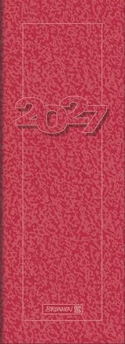BRUNNEN Vormerkbuch Mod. 782 2027 | 108×297 mm, Karton, rot