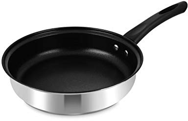 Penguin Home® Non-Stick Saute Pan with Lid, Stainless Steel Mirror Finish, 24cm, 2.3L, 3260