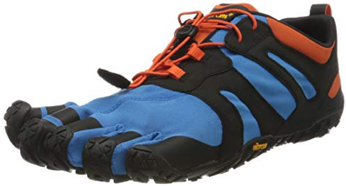 Vibram Herren V-Trail 2.0 Sneaker, Blue/Orange, 46 EU