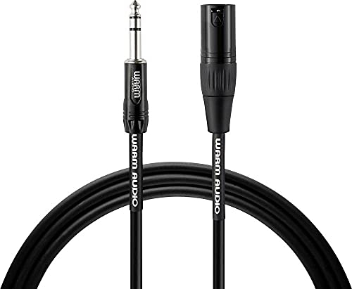Warm Audio XLRm-TRSm-3 Pro Audio Cable (perfected audio engineering, superior construction, pristine audio reproduction, flawless sound quality, unparalleled reliability).