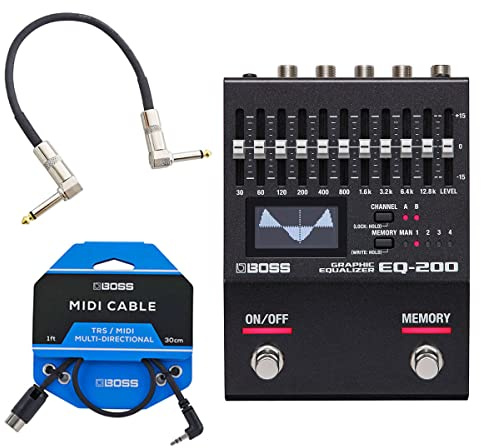 Boss EQ-200 - Ecualizador gráfico + cable BMIDI-1-35 TRS-MIDI + cable de conexión keepdrum