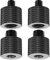 Rigych Schraube Adapter 3/8“ auf 1/4“ und 1/4“ auf 3/8“ Stativ Adapter, Gewindeadapter für Kamerastative, Einbeinstativ, Mikrofonstativ, Lampenstative, 4 Stück