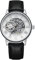 rorios Herrenuhren Mechanische Automatikuhr Leuchtende Uhren mit Lederband Skelett Militär Armbanduhr