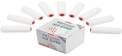 ProDec Advance Ice Fusion Lot de 9 mini-rouleaux 100 mm, poils moyens pour une finition ultra lisse avec les émulsions et peintures satinées sur murs intérieurs, plafonds, bois et métal