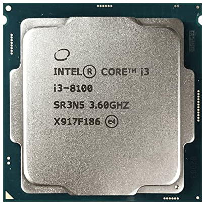 Intel Core I3-8100 I3 8100 3,6 GHz Quad-Core Quad-Thread CPU Prozessor 6M 85W LGA 1151