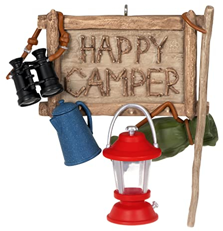 Hallmark Keepsake Weihnachtsdekoration 2023, Happy Camper Geschenk für Wanderer, Outdoorsmen