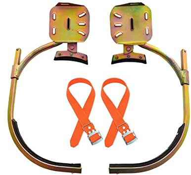 Naroote Tree Climbing Spikes, High Strength and Anti Slip Concrete Pole Climbing Shoes Tree Climbing Gear with Adjustable Shoe Strap for Tree Work and Electrical Systems