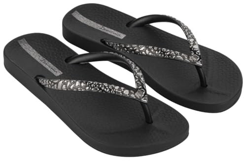Ipanema Femme Mesh VIII Fem Sandale Plate, Gris foncé, 37 EU