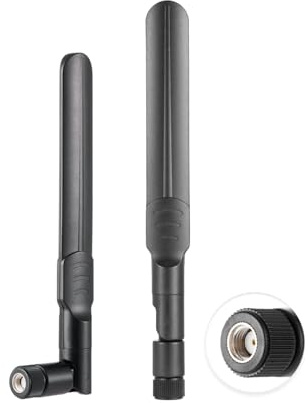 Vecys 2PCS Dual Band WiFi 2.4GHz 5GHz 5.8GHz Antenne RP-SMA Männliche Antenne 3dBi 15cm/6in für Wireless Router Drahtlose Netzwerkkarte USB Adapter